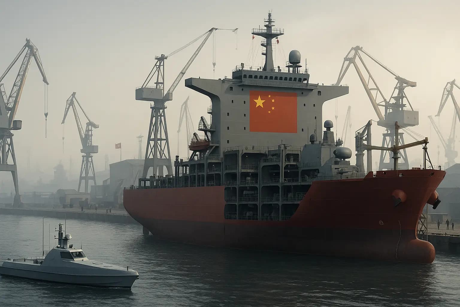 Formation of the Largest Shipbuilding Company China Continues Using Dual Use Production to Strengthen Its Strategic Edge Over the U.s.