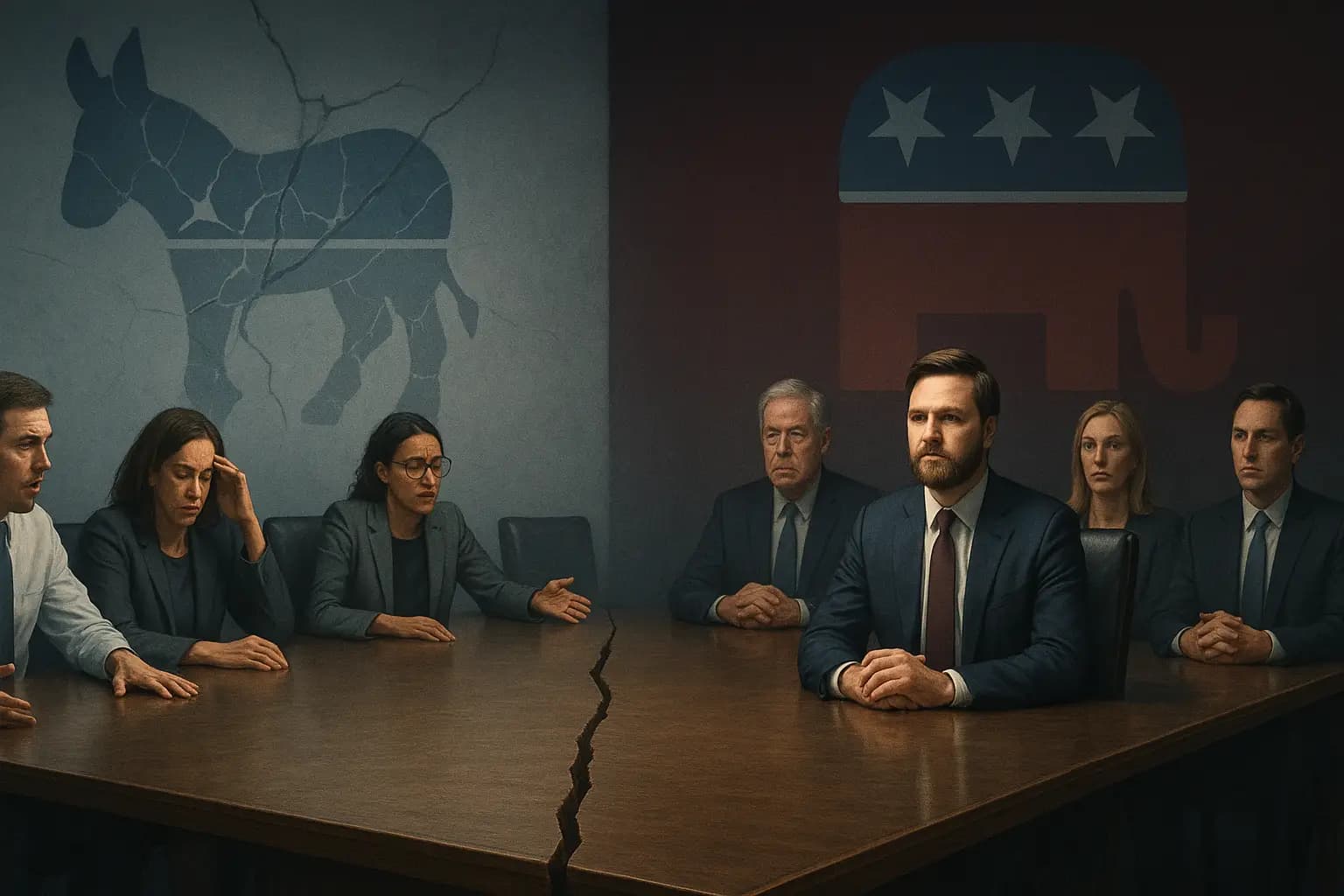 Crisis of Unity in the Democratic Party Democrats Face Transformation, Republicans Embrace a Model of Coordinated Political Continuity