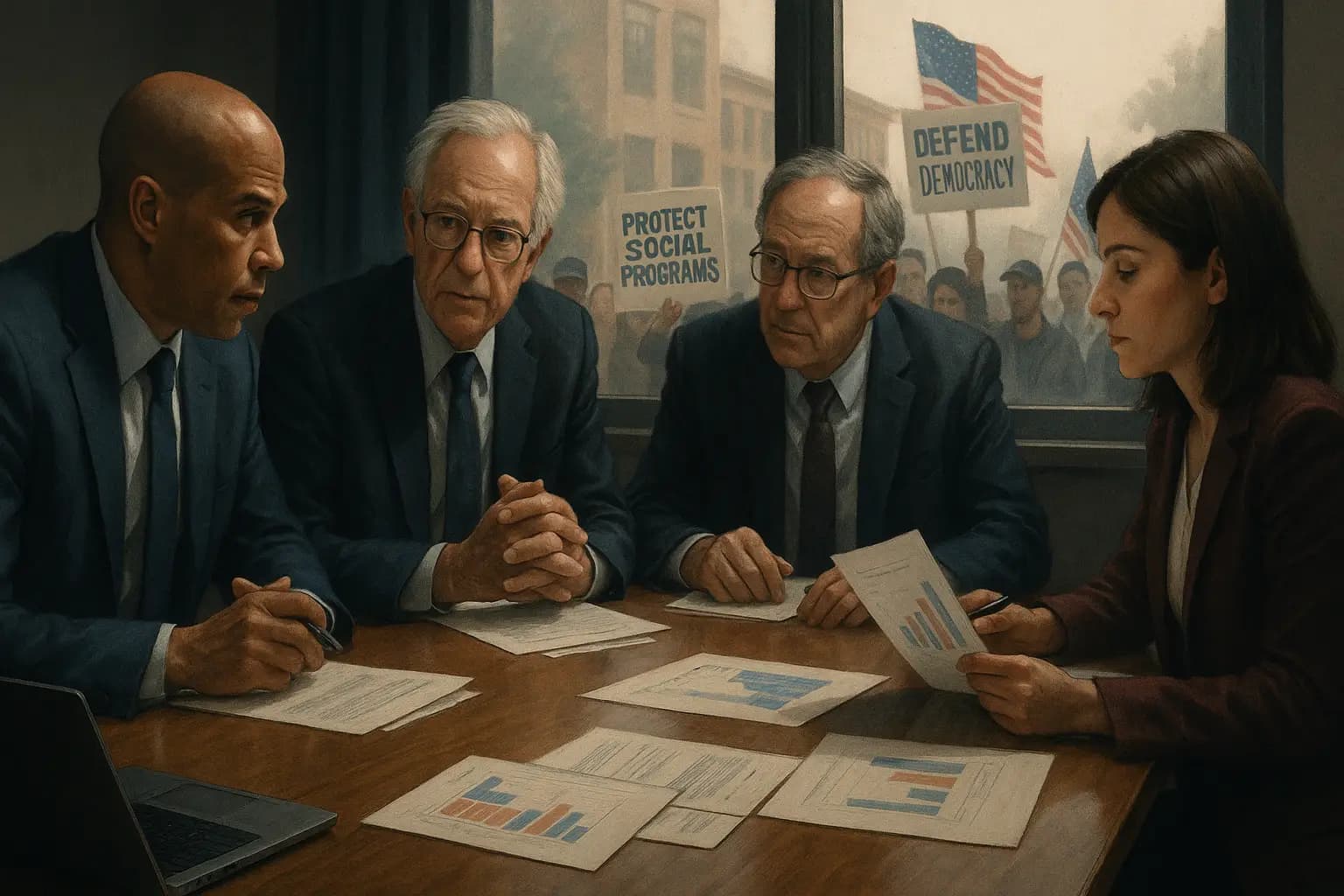 Leadership in the U.s. Democratic Party Frustration With Trump's Policies Strengthens Opposition