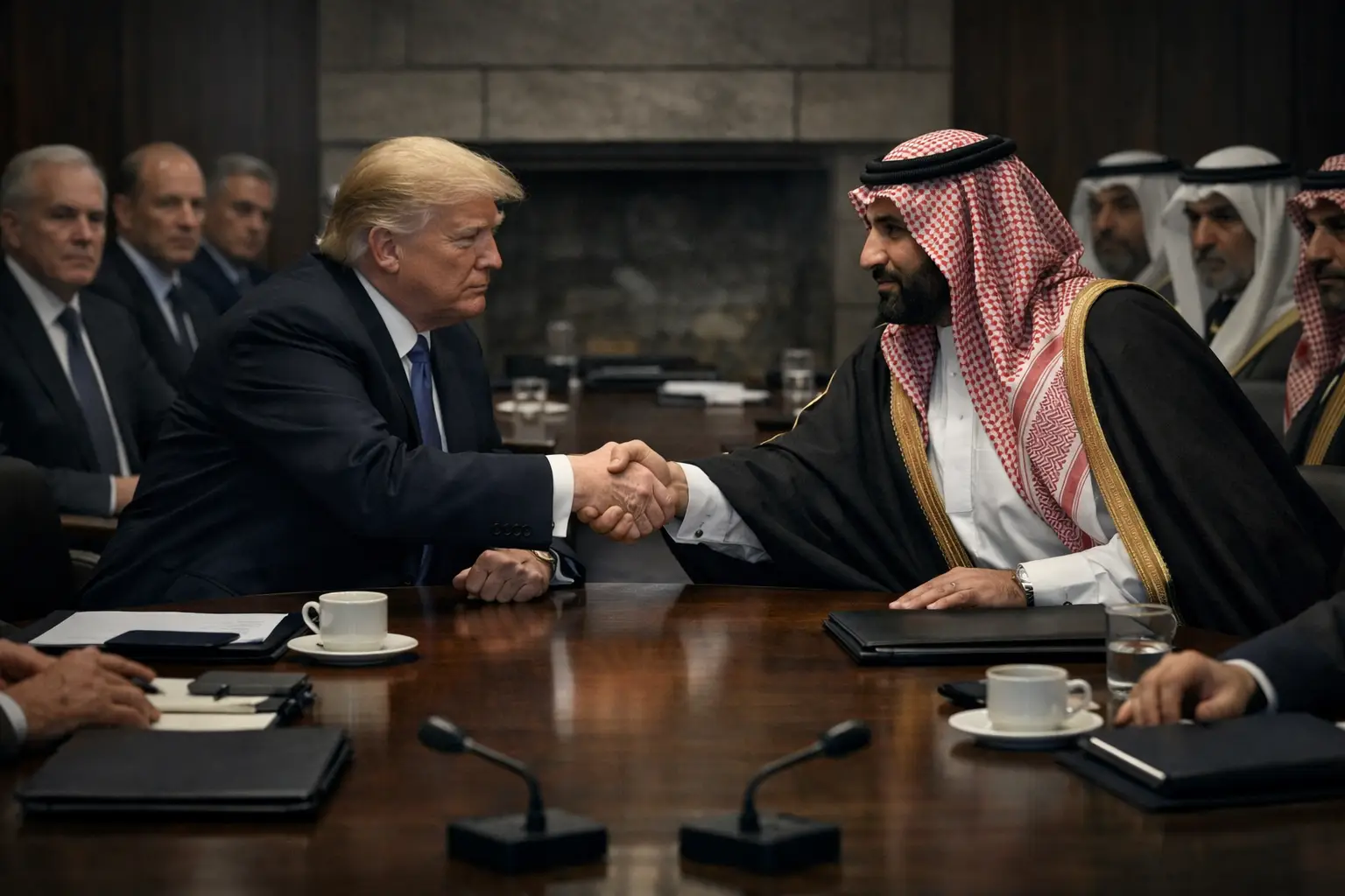 Trump Bin Salman Negotiations Saudi Arabia Emerges as a Key Source of Long Term Capital for the U.s. Amid a Potential Market Super Correction