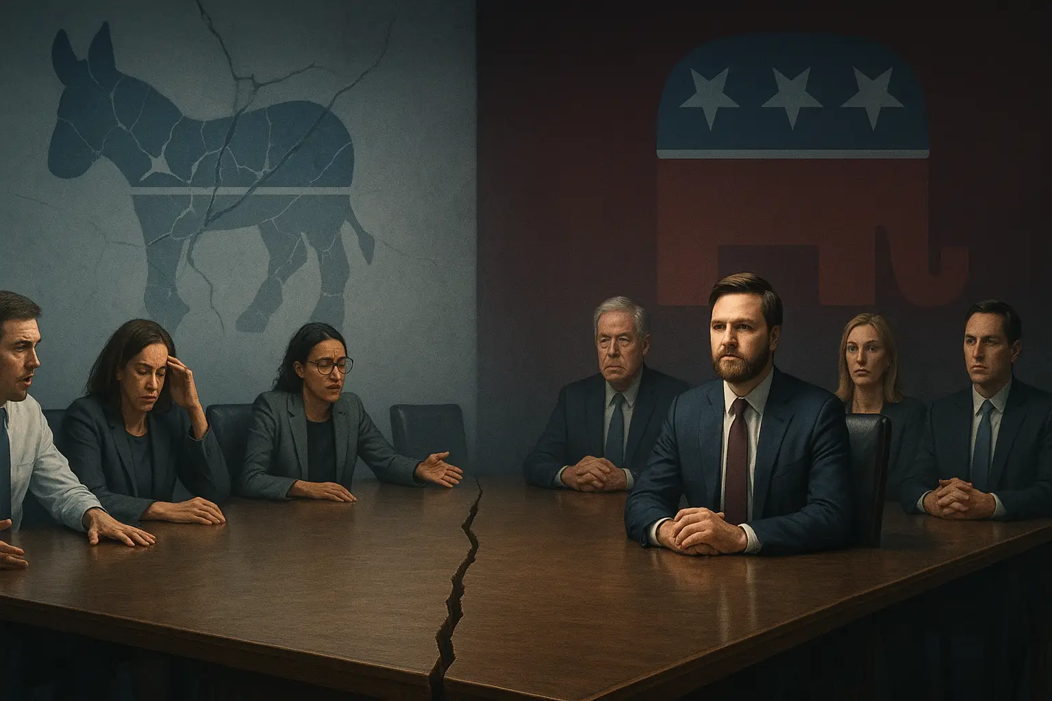 Crisis of Unity in the Democratic Party Democrats Face Transformation, Republicans Embrace a Model of Coordinated Political Continuity