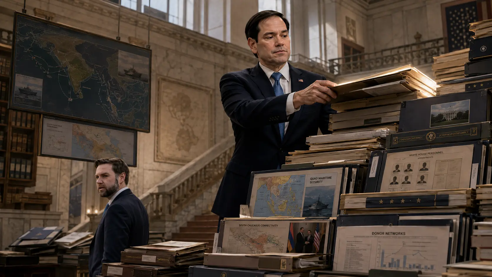 Personnel Shakeup at the White House Secretary Rubio's Foreign Policy Wins Cement His Edge Over Vice President Vance