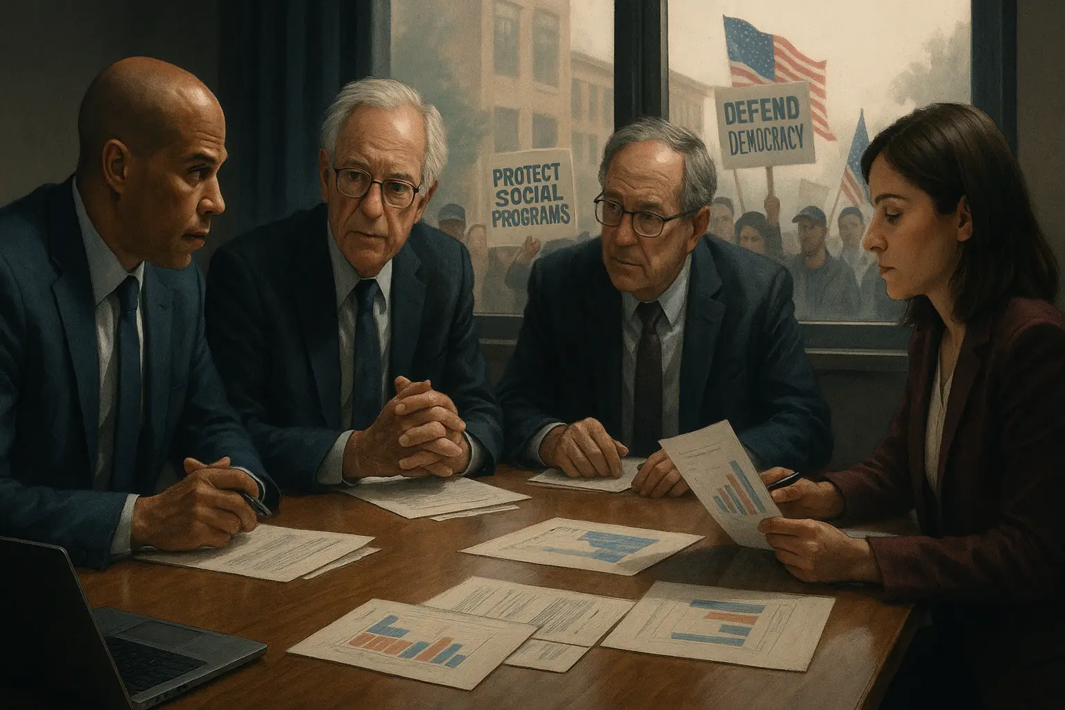 Leadership in the U.s. Democratic Party Frustration With Trump's Policies Strengthens Opposition