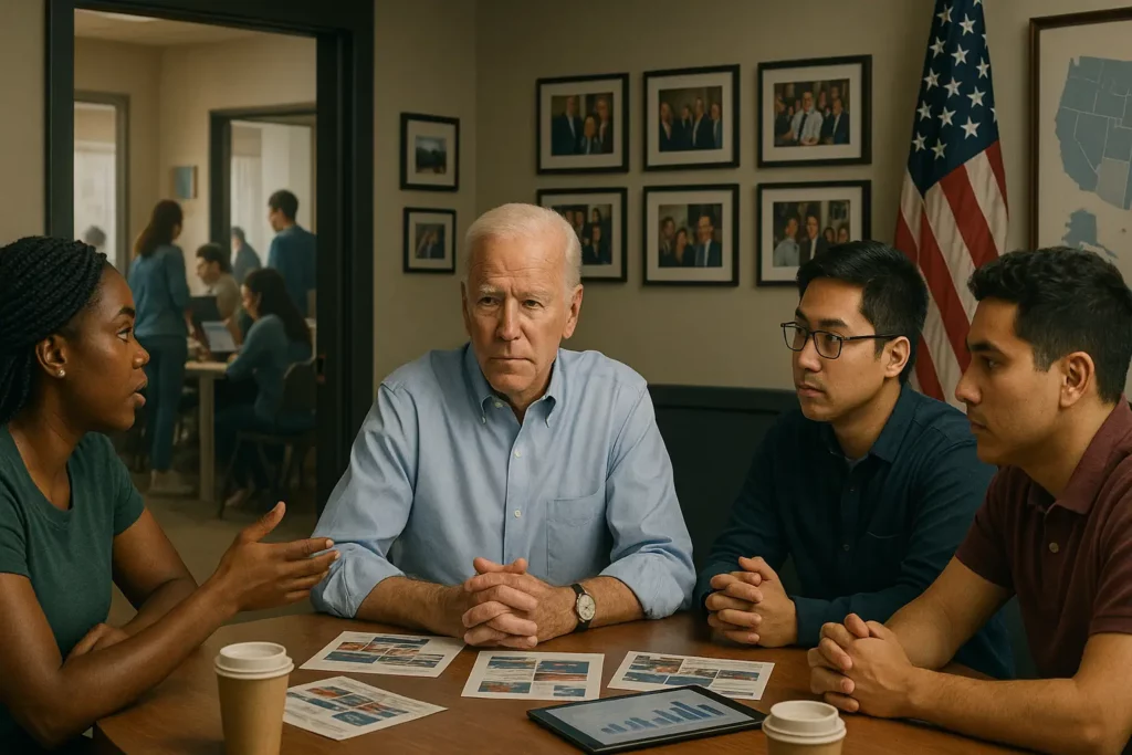 Democrats launch the early start of Biden’s campaign. President’s team will focus on working with key voter clusters