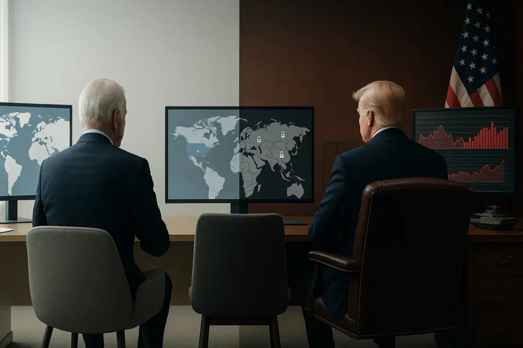 Trump’s “realpolitik” versus Biden’s liberal value-based approach. The approach the candidates can successfully sell to American voters