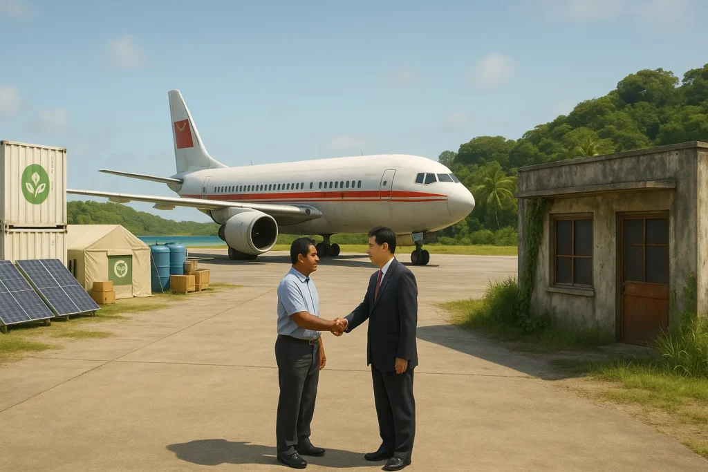 Defeat of transactional realism: China fills the security vacuum in the South Pacific with grants and climate support