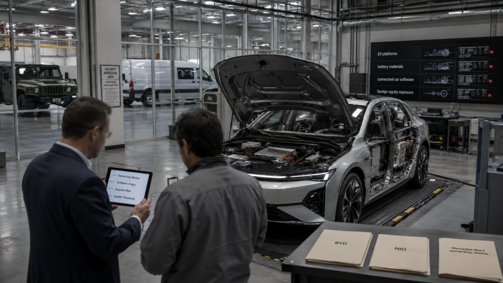 The U.S. Pushes Chinese Capital Out of the Western Auto Industry’s Perimeter by Shifting From Product Controls to Capital-Origin Controls